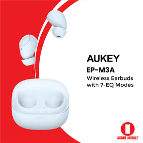 Aukey EP-M3A True Wireless Earbuds Bluetooth TWS with 7-EQ Modes