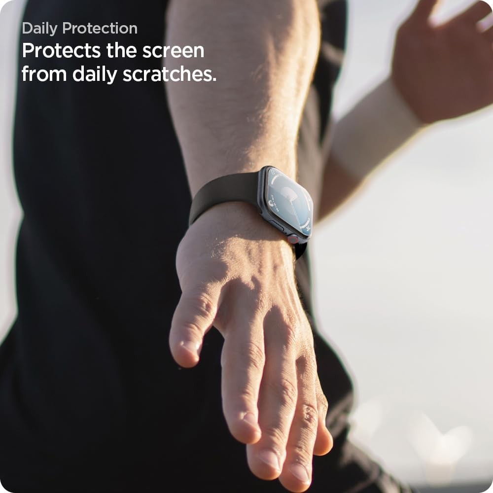 Spigen EliteShield EZ Fit Screen Protector designed for Apple Watch Series 10 (46mm / 42mm) - 2 Pack