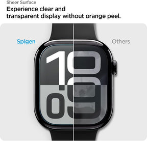 Spigen EliteShield EZ Fit Screen Protector designed for Apple Watch Series 10 (46mm / 42mm) - 2 Pack