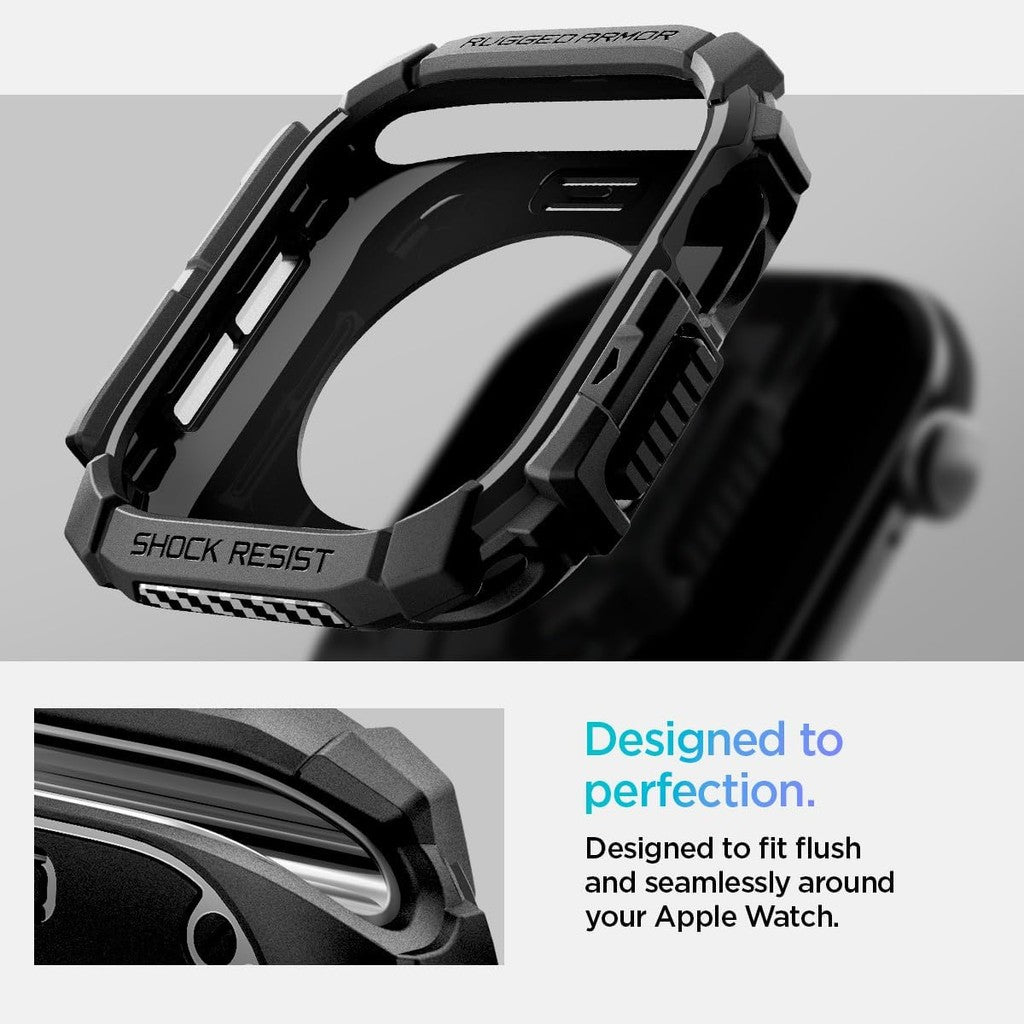 Spigen Rugged Armor Designed for Apple Watch Series 10 46mm / 42mm Case Durable TPU Case