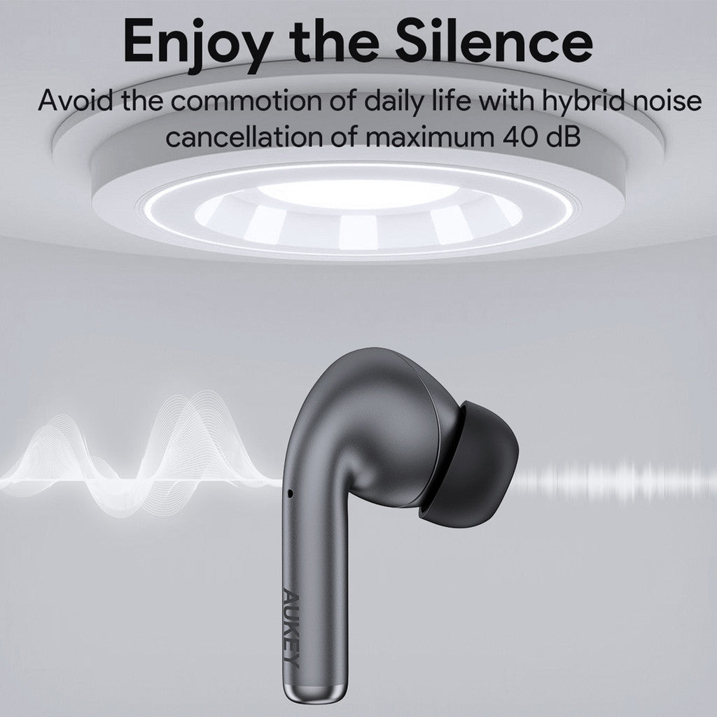 Aukey EP-B1 Bluetooth True Wireless Earbuds with Adaptive Hybrid ANC