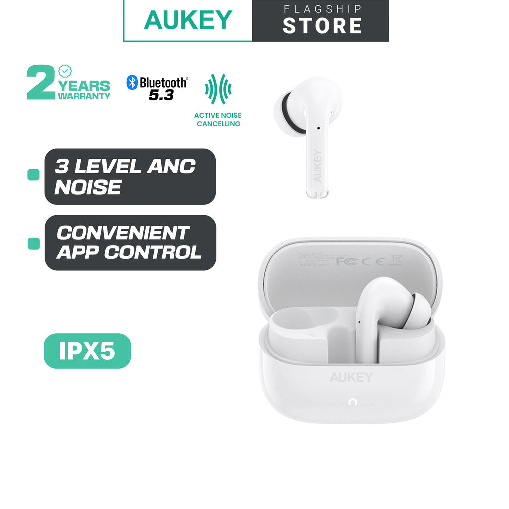 Aukey EP-B1 Bluetooth True Wireless Earbuds with Adaptive Hybrid ANC
