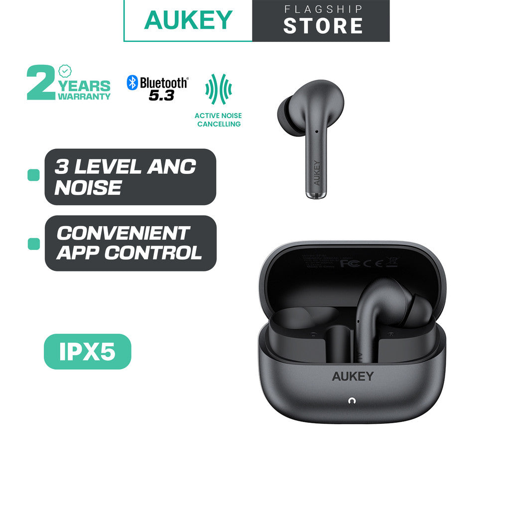 Aukey EP-B1 Bluetooth True Wireless Earbuds with Adaptive Hybrid ANC