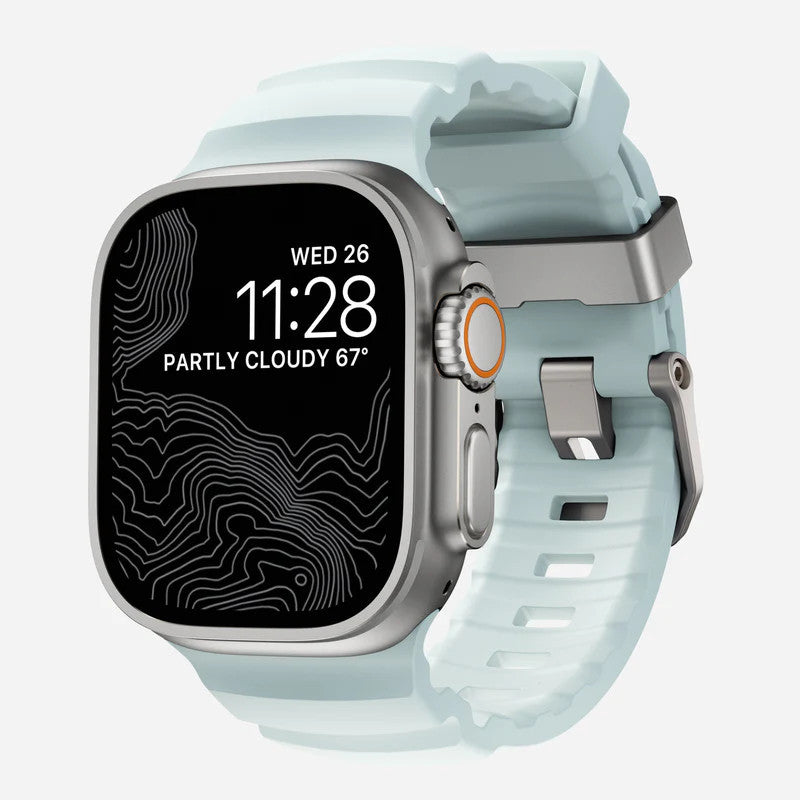 Nomad Rocky Point Band Apple Watch 49/46/45/44mm Icy Blue Glow