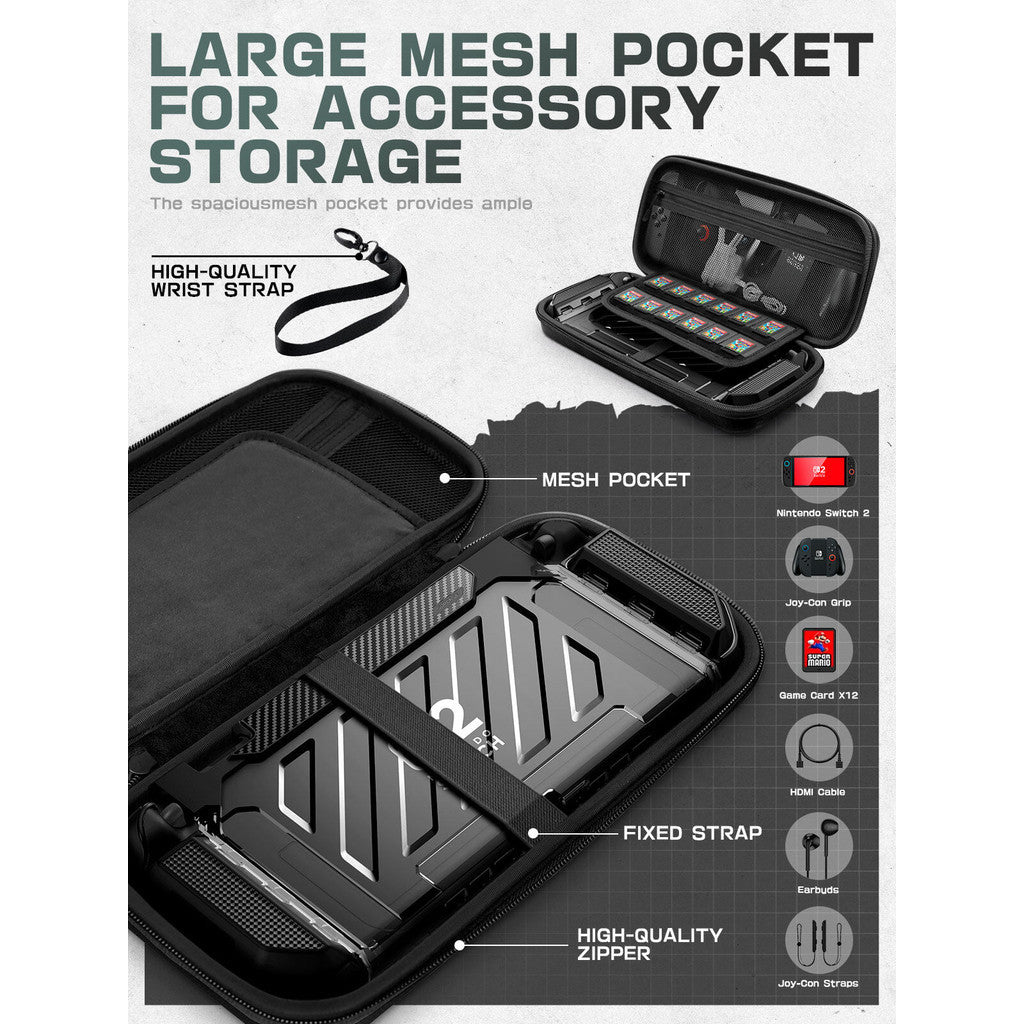 SUPCASE Carrying Case for Nintendo Switch 2 2025 Plus Version Portable Protective Travel Carry Pouch Large Capacity
