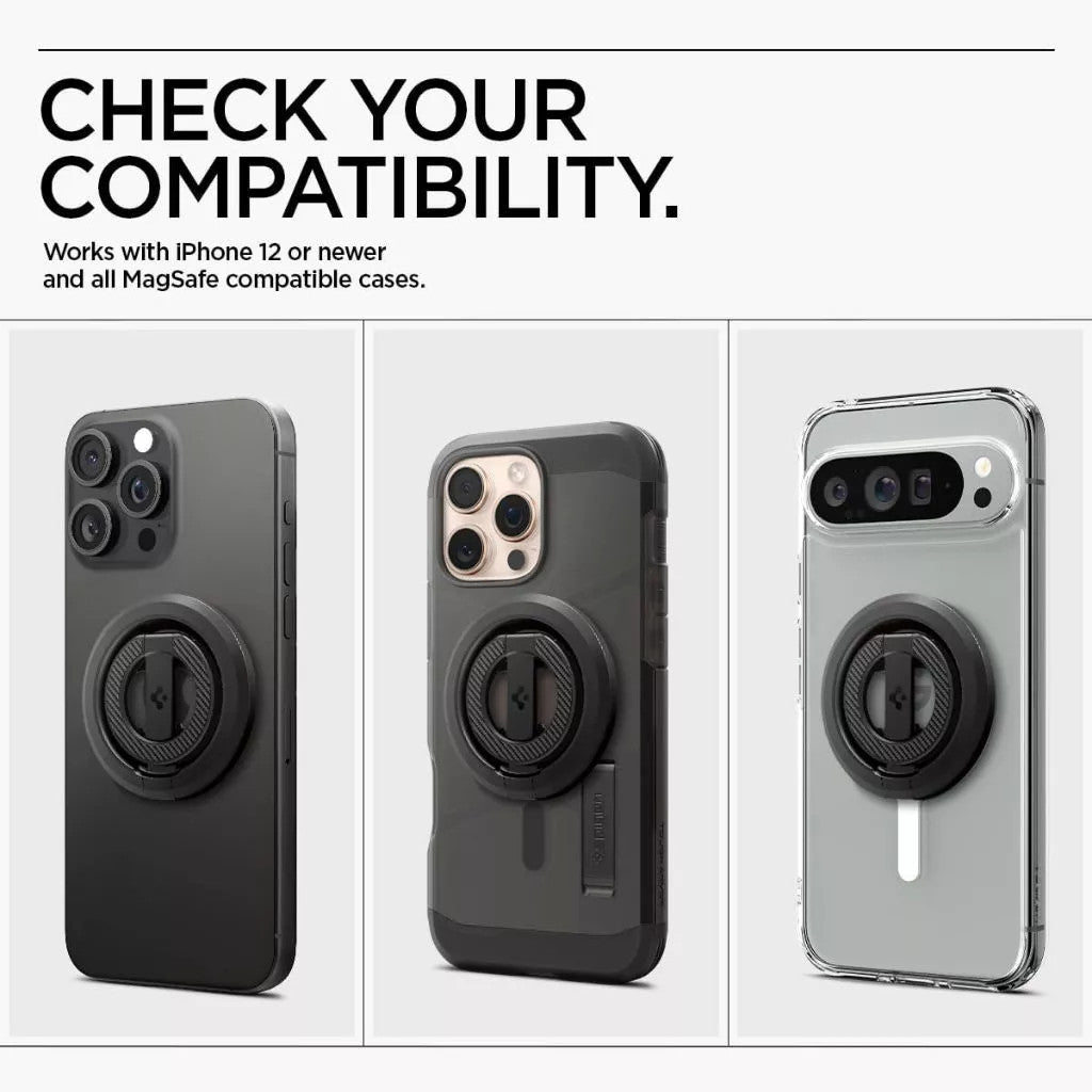 Spigen O-Mag Pemegang Telefon Cincin Magnet Dua Sisi Cincin Telefon Magnet Pemegang Pendirian Telefon Magnet