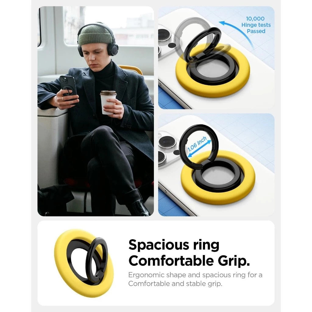 Spigen Nano Pop Pendirian Cincin Magnetik Pemegang Telefon Cincin Kaki Kaki Pemegang Pendirian Telefon Pemegang Pendirian Telefon Magnet Pegangan Telefon