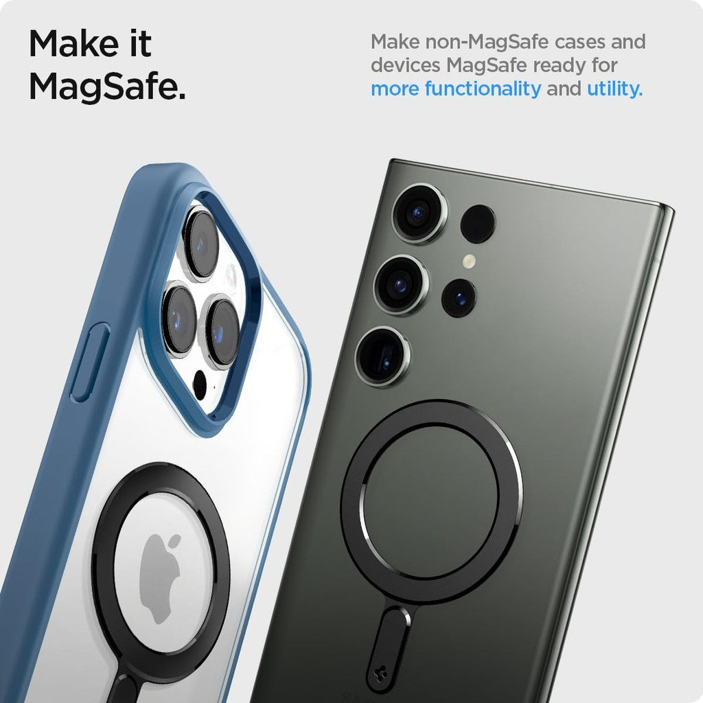 Spigen Magnetic Ring Plate (MagFit) Compatible for iPhone 16/15/14/13/12/11, Pixel 9, Samsung Galaxy Z Fold/Z Flip/S