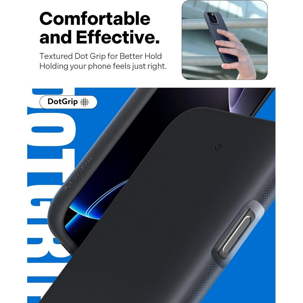 Caseology Nano Pop Mag for iPhone 16 Pro Max Case [Dual Layer Silicone Case] Military Grade Drop Tested - Black Sesame
