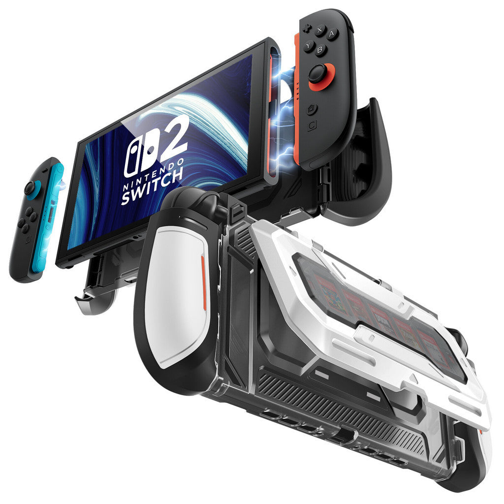 Supcase Dockable for Nintendo Switch 2 Case with Flip Stand Titan Ergonomic Grip Holds 5 Game Cards Joy Con Design