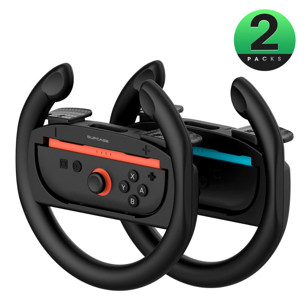 Supcase Controller Steering Wheel For Nintendo Switch 2 Racing Games Accessories for JoyCon Controllers Grip Set