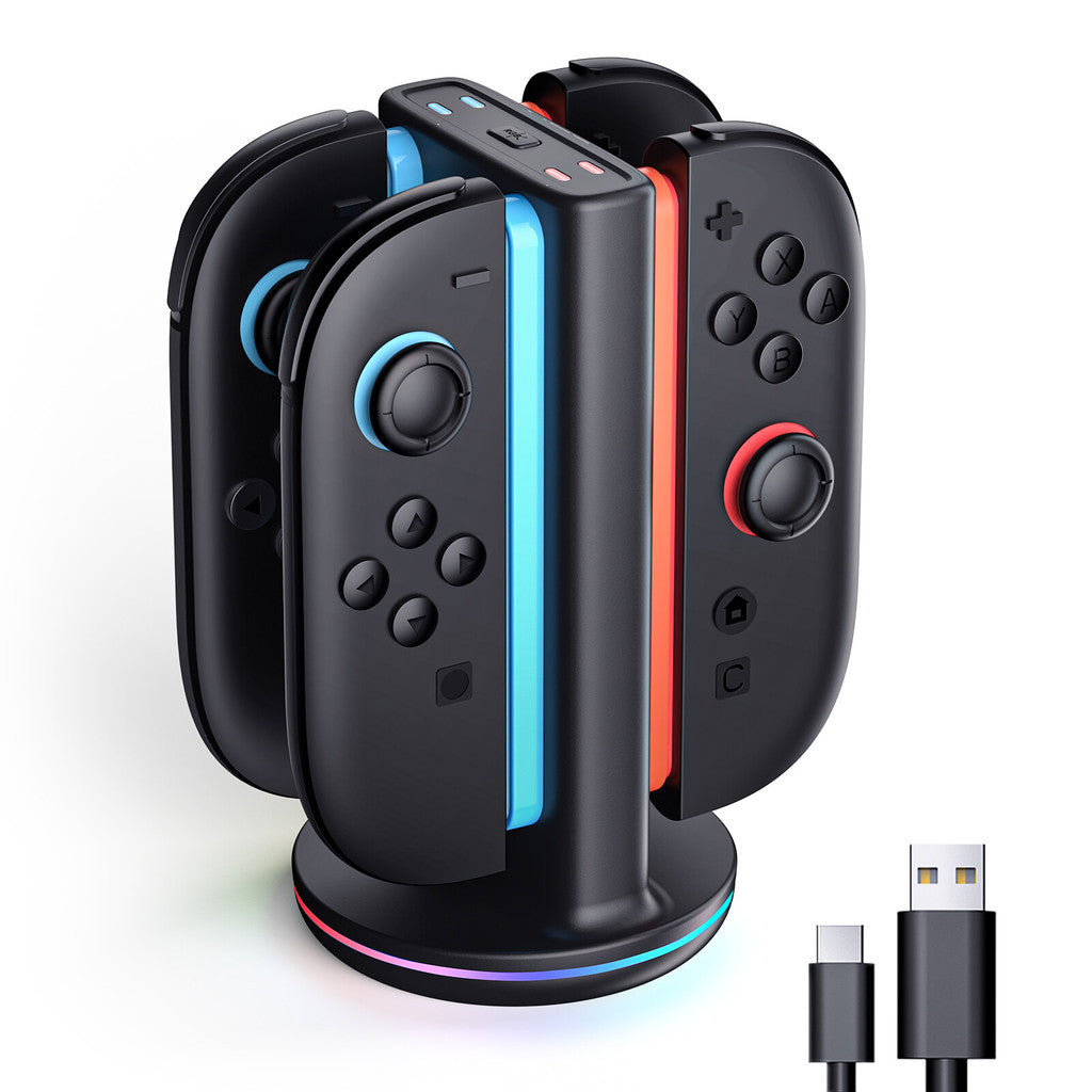 SUPCASE Charging Dock for Nintendo Switch 2 Joy Con Supports Dual Direction Charging 9 Light Modes