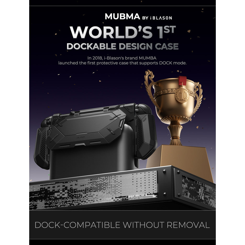 i-Blason Matrix for Nintendo Switch 2 Case with Stand Dockable Foldable JoyCon Holder Game Card Storage Ergonomic Design