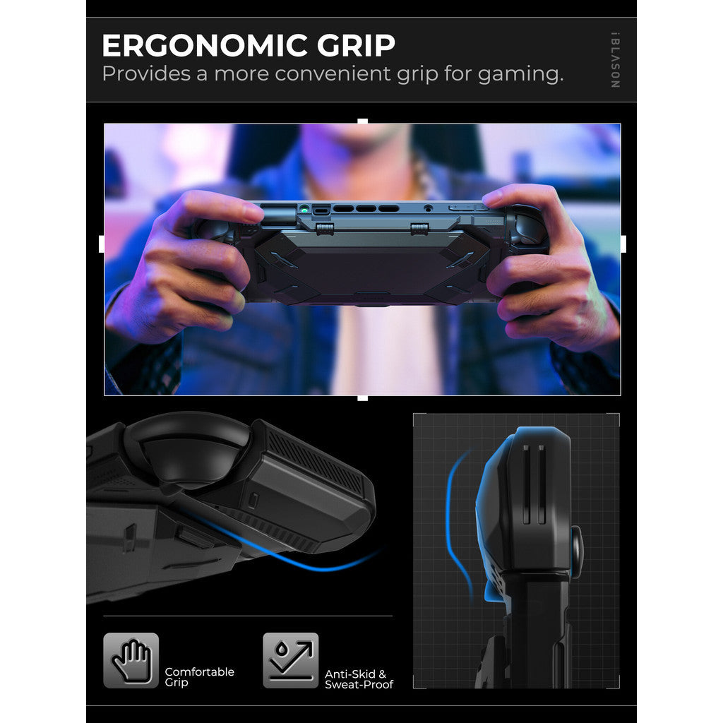 i-Blason Matrix for Nintendo Switch 2 Case with Stand Dockable Foldable JoyCon Holder Game Card Storage Ergonomic Design