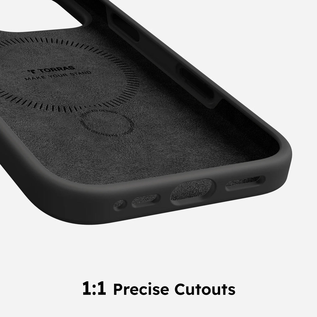 TORRAS Ostand Spin Fusion Silicone Series for iPhone 16 Pro Max