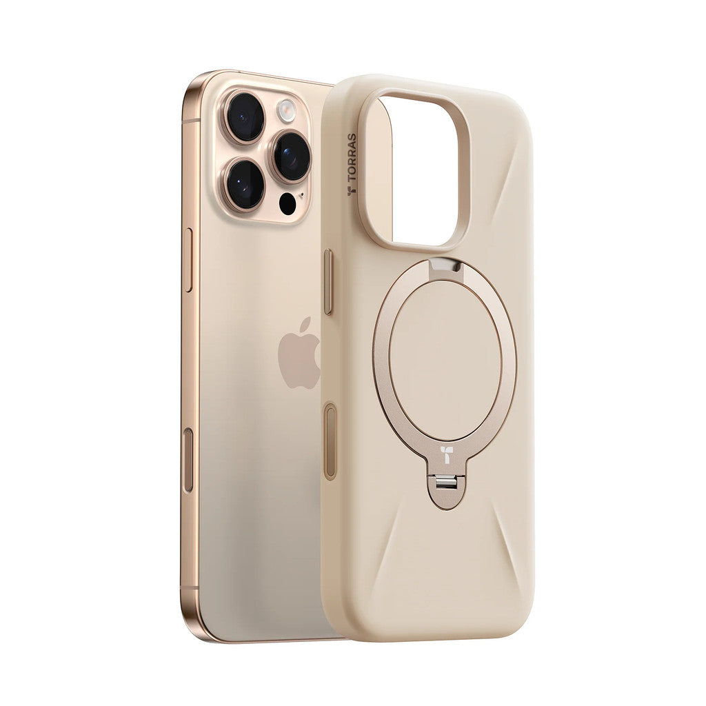 TORRAS Ostand Spin Fusion Silicone Series for iPhone 16 Pro Max
