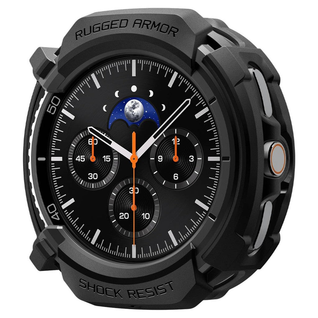 Spigen Rugged Armor for Samsung Galaxy Watch 8 Classic (46mm) Case - Matte Black