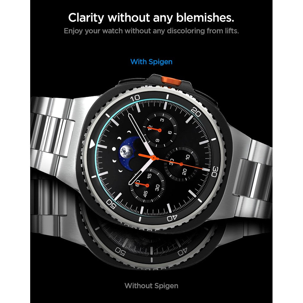 Spigen Glas.tR EZ Fit Tempered Glass Screen Protector Guard for Galaxy Watch 8 Classic (46mm) [2 Pack]