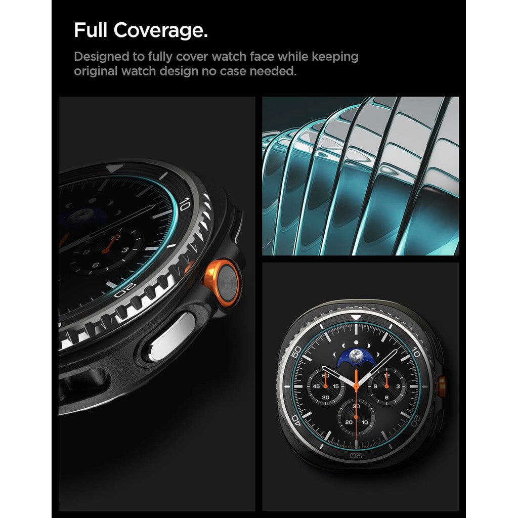 Spigen Glas.tR EZ Fit Tempered Glass Screen Protector Guard for Galaxy Watch 8 Classic (46mm) [2 Pack]