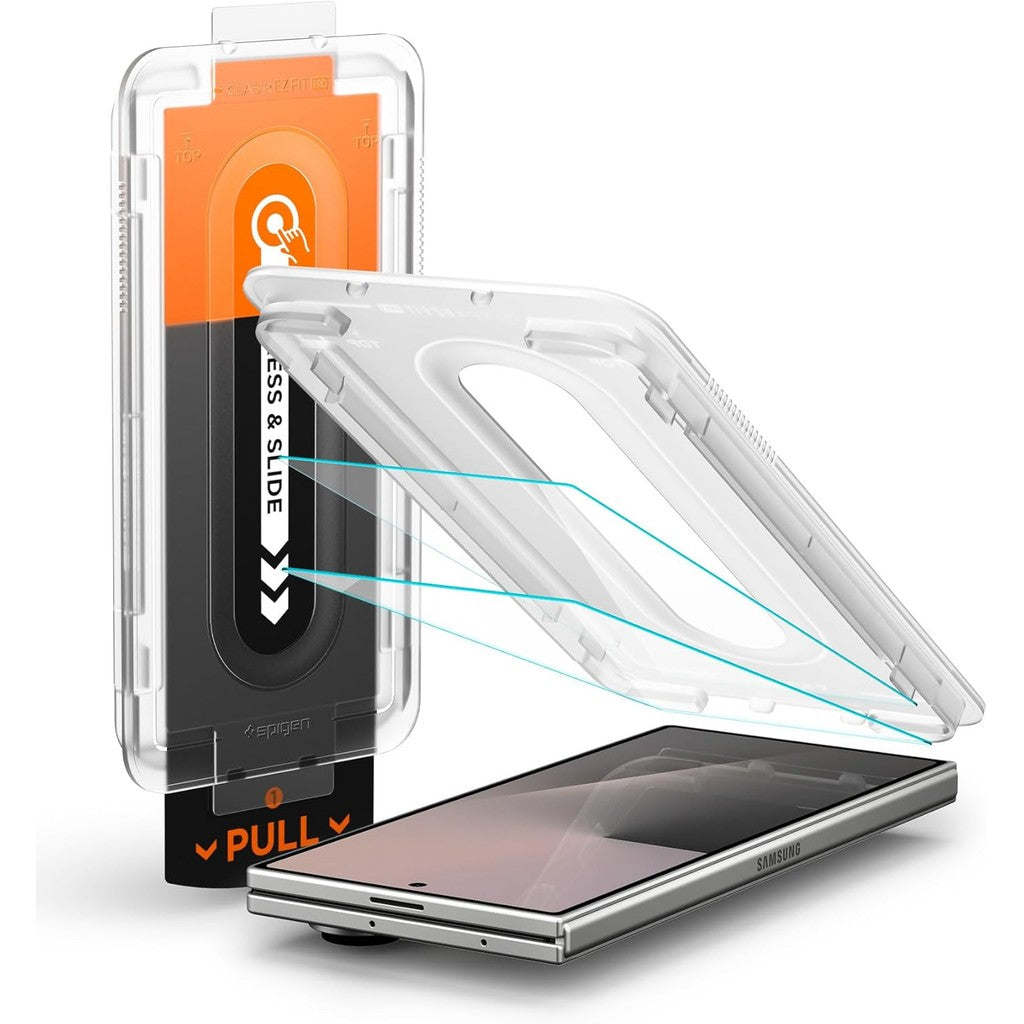 Spigen Tempered Glass Screen Protector [GlasTR EZ FIT Pro] designed for Galaxy Z Fold 7 [Case Friendly] - 2 Pack