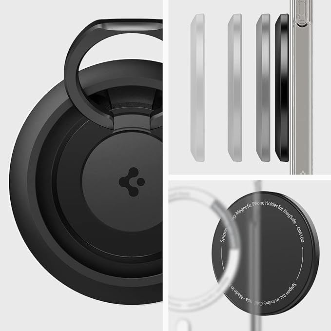 Spigen O-M.Ring (M.Fit) Magnetic Phone Holder Grip - Black