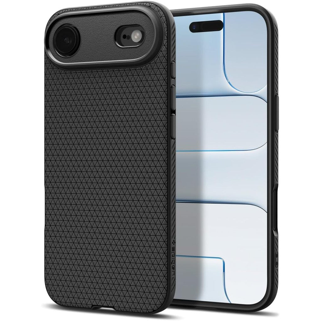 Spigen Liquid Air Matte Black Case for iPhone Air Case [TPU Covered Camera Control] [Military-Grade Protection]