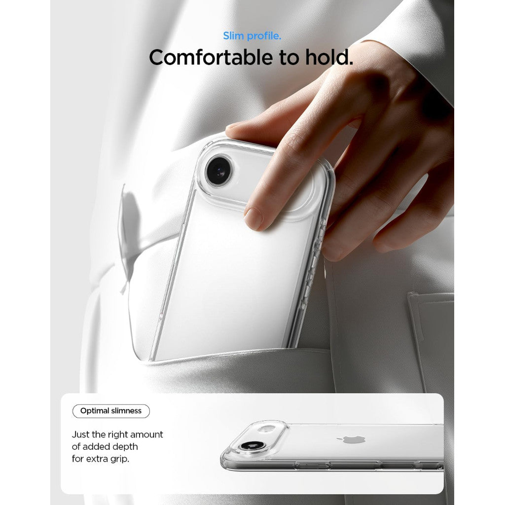 Spigen Ultra Hybrid Crystal Clear Case for iPhone Air [TPU Covered Camera Control] [Anti-Yellowing] [No Magnet Ring]