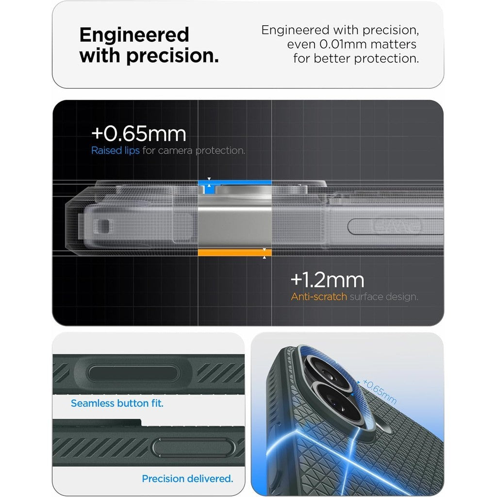Spigen Liquid Air Abyss Green Case Compatible for iPhone 17