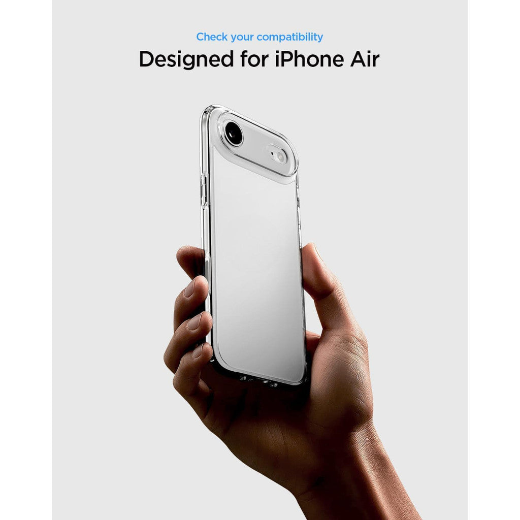 Spigen Ultra Hybrid Crystal Clear Case for iPhone Air [TPU Covered Camera Control] [Anti-Yellowing] [No Magnet Ring]