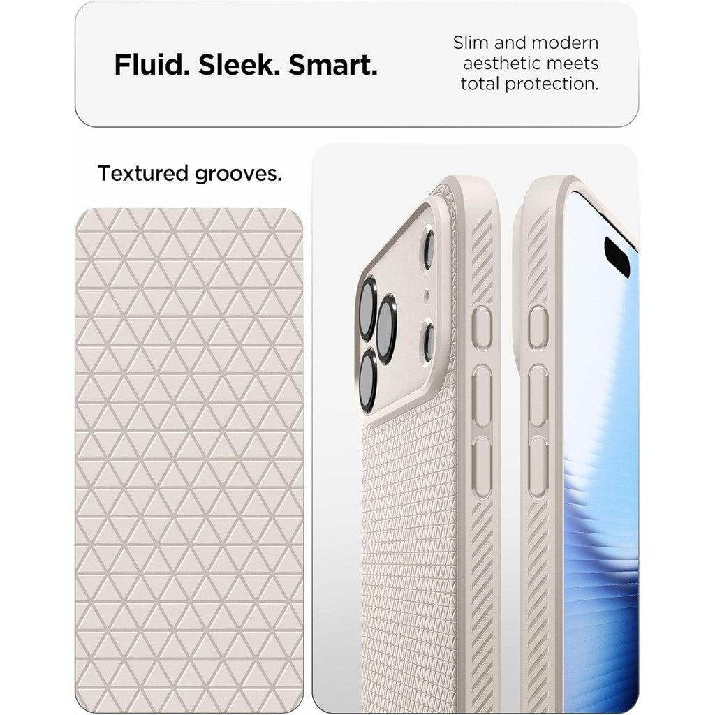 Spigen Liquid Air Case for iPhone 17 Pro Case [TPU Covered Camera Control] [No Magnet Ring] [Military-Grade Protection]