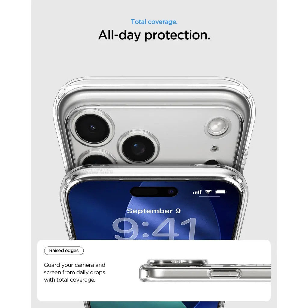 Spigen Ultra Hybrid MagFit for iPhone 17 Pro Max Case - Crystal Clear