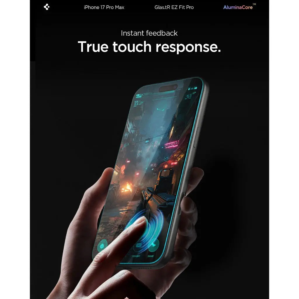 Spigen Glas.tR EZ Fit Pro HD Privacy Screen Protector [1 Pack] for iPhone 17 Pro Max / 17 Pro / 17 / 16 Pro Max / 16 Pro