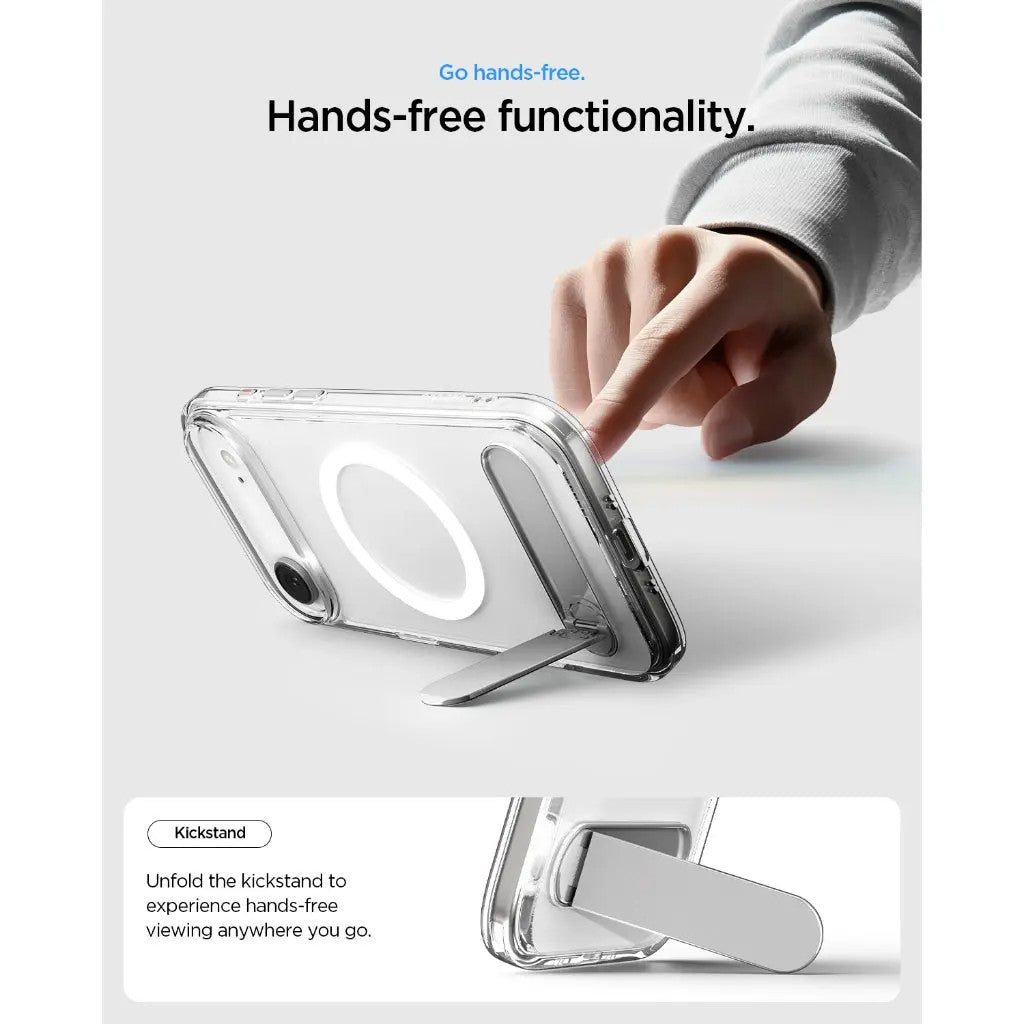 Spigen Ultra Hybrid S MagFit iPhone Air Case - Crystal White