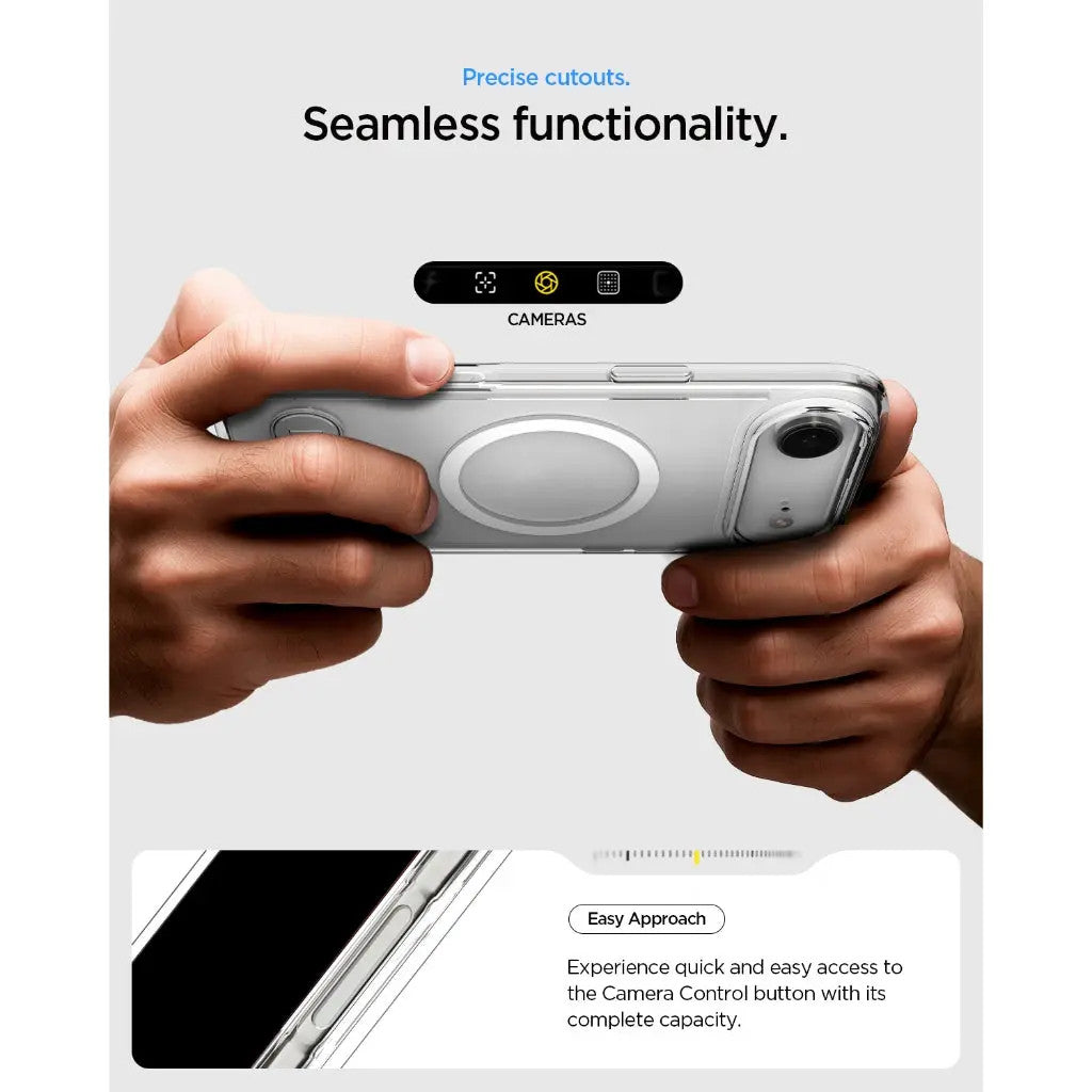Spigen Ultra Hybrid S MagFit iPhone Air Case - Crystal White