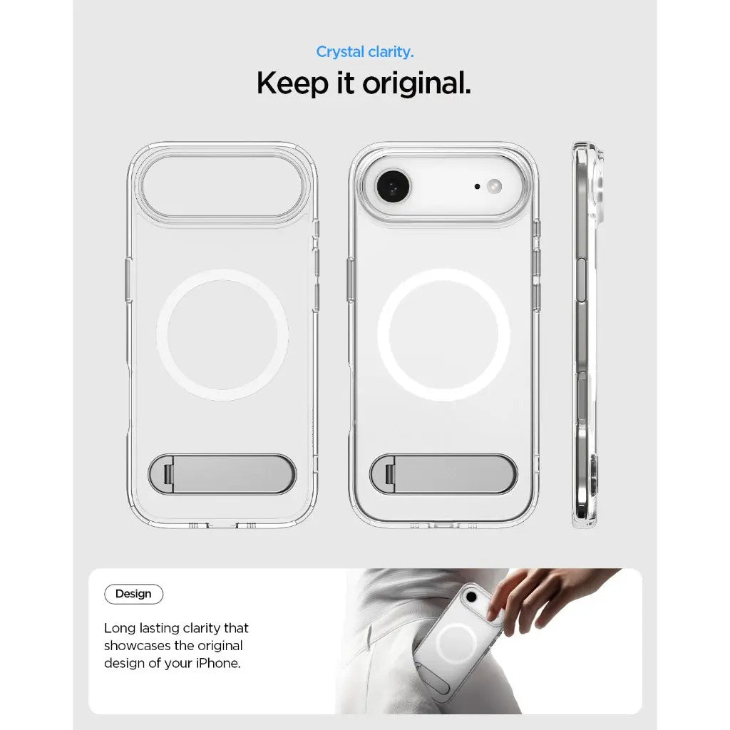 Spigen Ultra Hybrid S MagFit iPhone Air Case - Crystal White