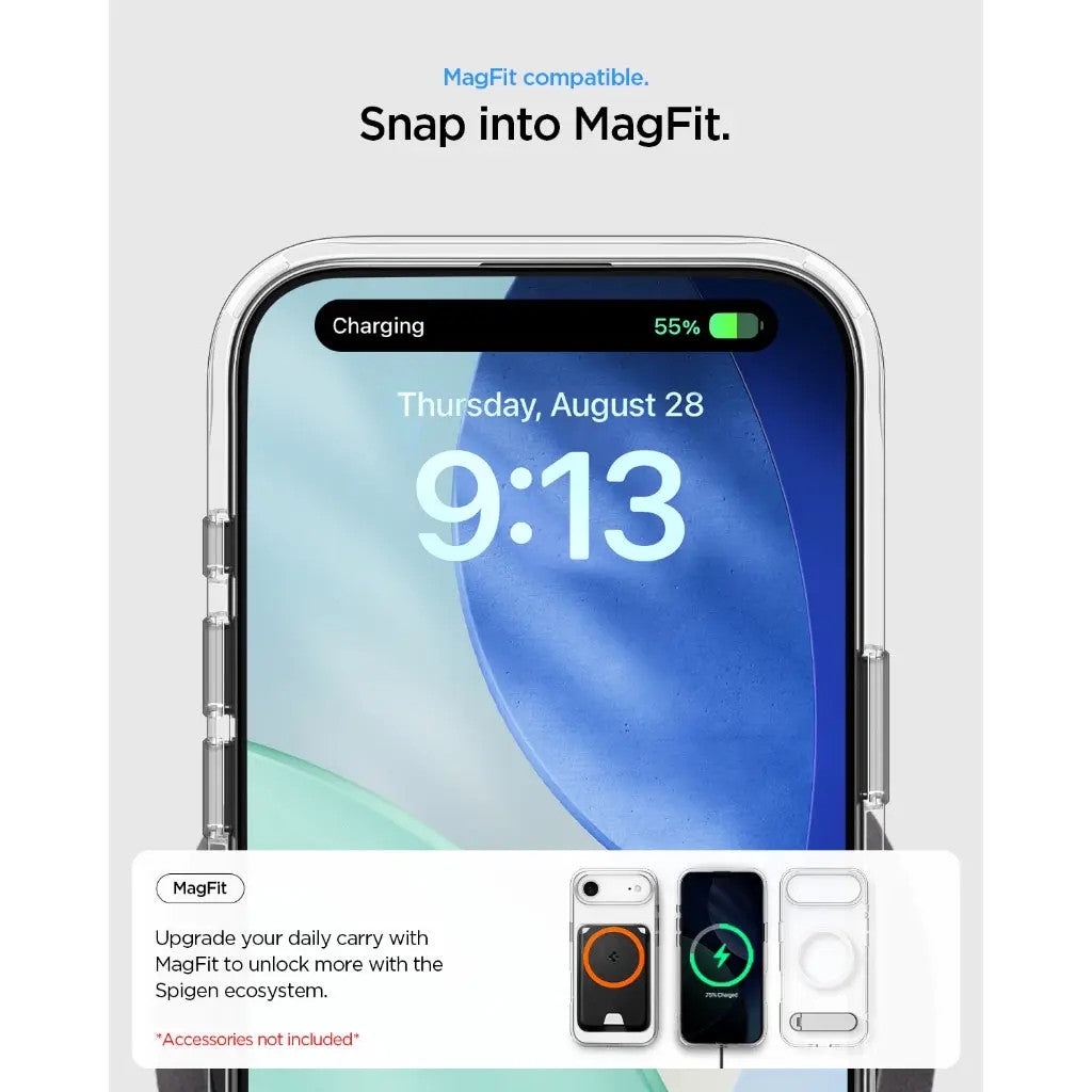 Spigen Ultra Hybrid S MagFit iPhone Air Case - Crystal White