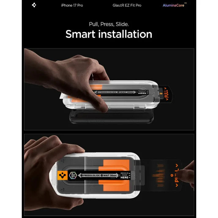 Spigen EZ Fit Pro HD Screen Protector iPhone 17 Pro / 17 / 16 Pro [1 Pack]