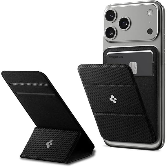 Spigen Smart Fold (Mag Fit) Wallet Stand 2 Card Holder Compatible with iPhone 17/16/15/14/13/12 Pixel 10 Pro/Pro XL/Fold