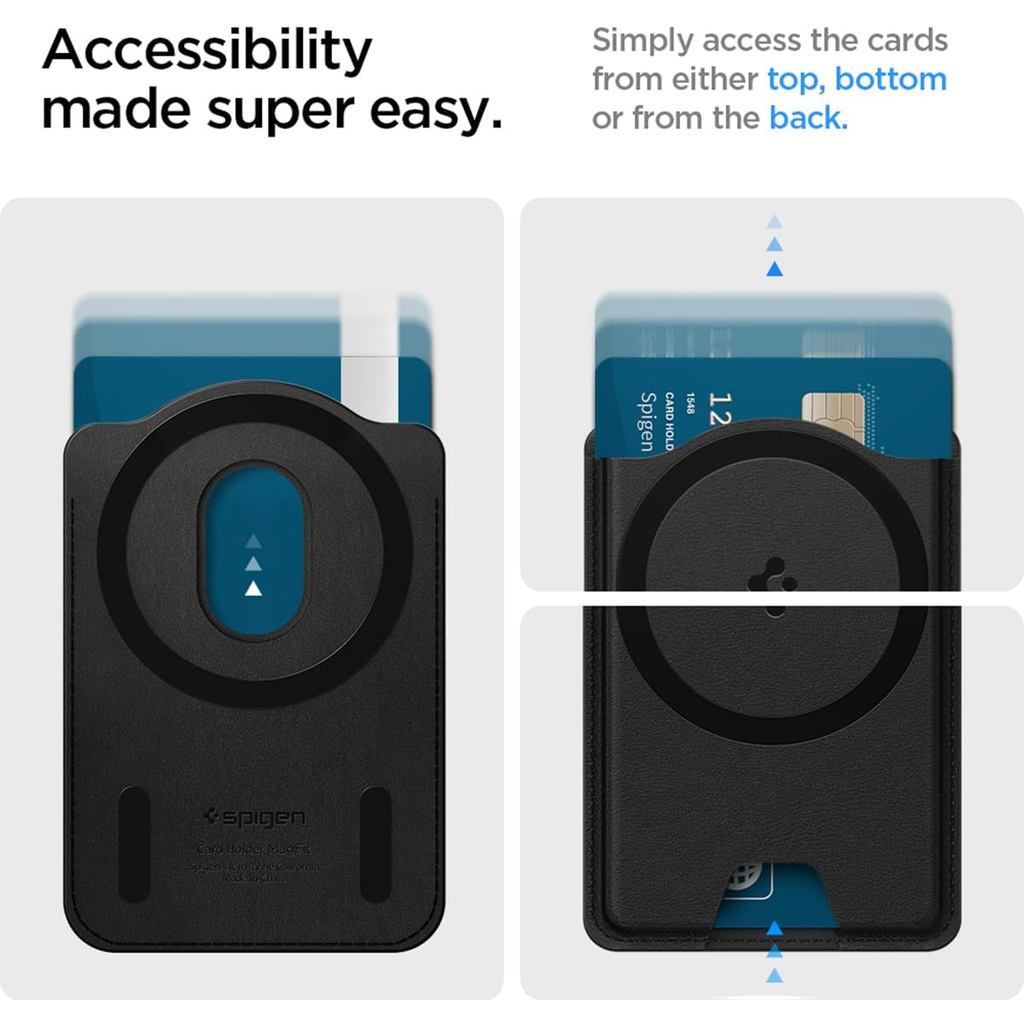 Spigen Valentinus 3 Cards Wallet (Mag Fit+) Galaxy S25/Ultra/Edge/Plus Z Fold 7 Pixel 10 Pro/XL iPhone 17/16/15/14/13/12