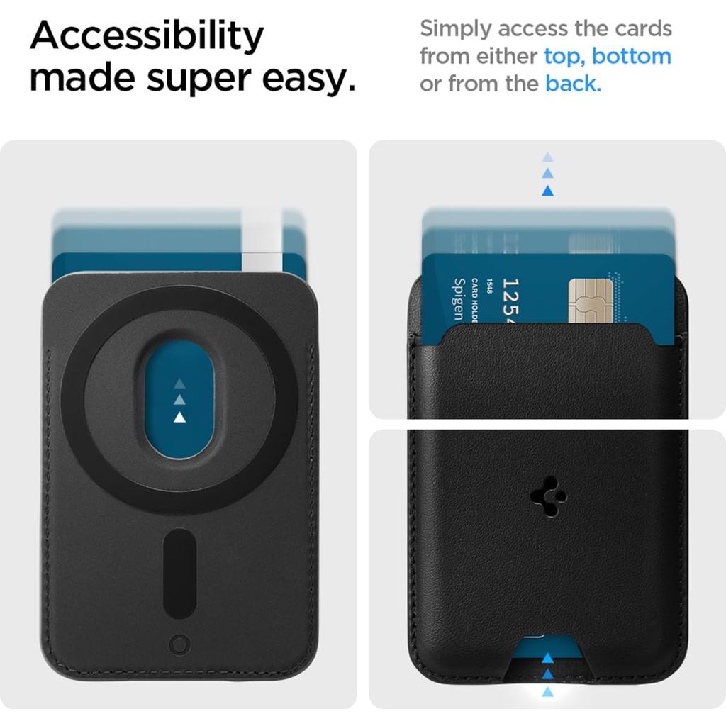 Spigen Valentinus (Mag Fit) Wallet 2 Card Holder Compatible with iPhone 17/16/15/14/13/12 Models, Pixel 10 Series