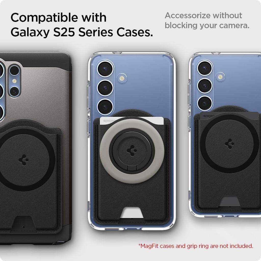 Spigen Valentinus 3 Cards Wallet (Mag Fit+) Galaxy S25/Ultra/Edge/Plus Z Fold 7 Pixel 10 Pro/XL iPhone 17/16/15/14/13/12