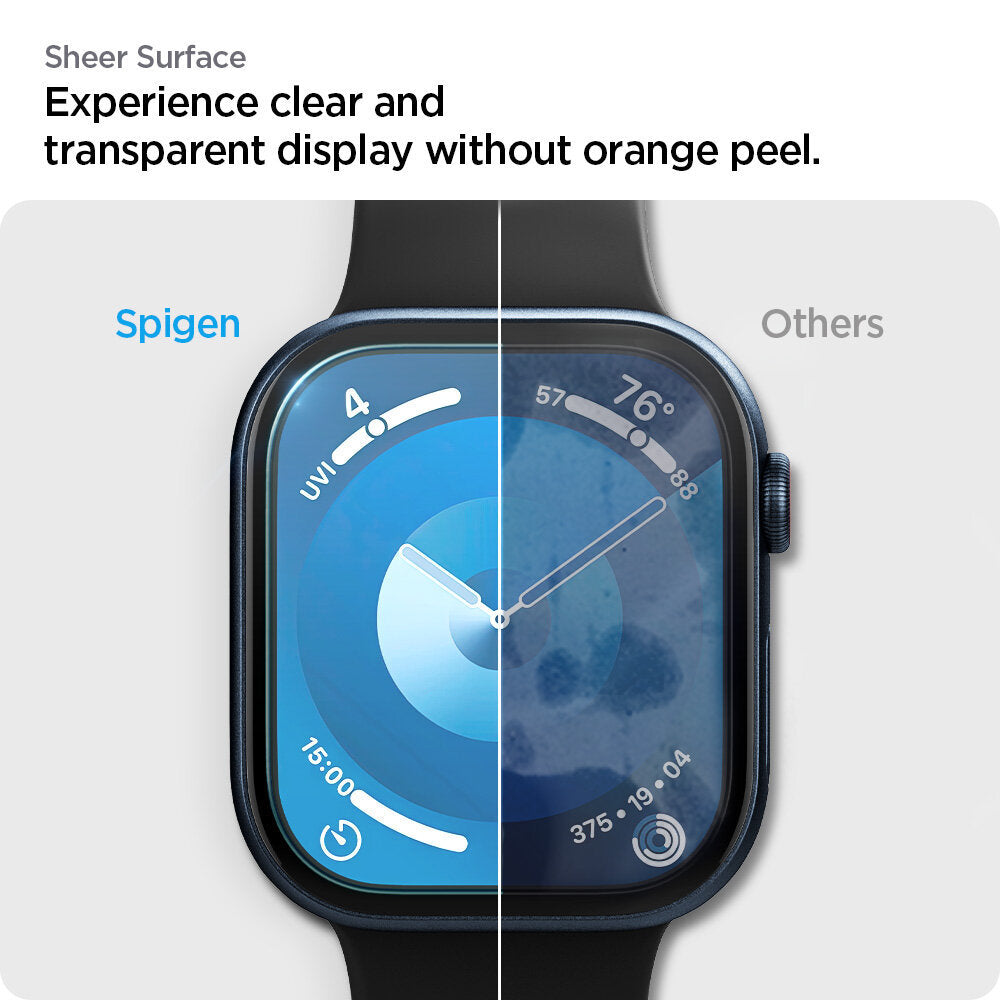 SPIGEN Eliteshield EZ Fit Screen Protector for Apple Watch 11 / 10 Series (46mm / 42mm) Flexible EPU film Transparency