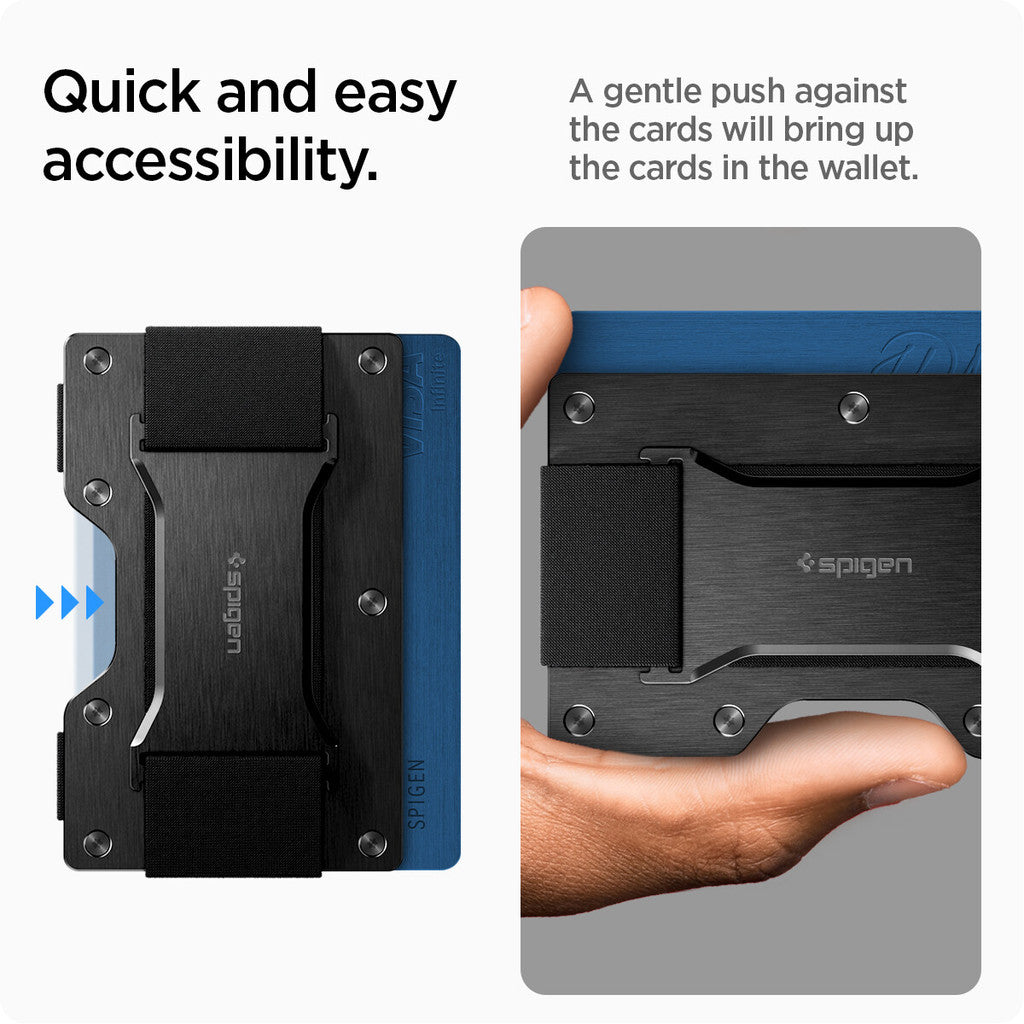 SPIGEN Card Holder [Wallet S] Built with Aluminum 12 Cards / Aluminum Card Holder / Money Holder / Cash Holder