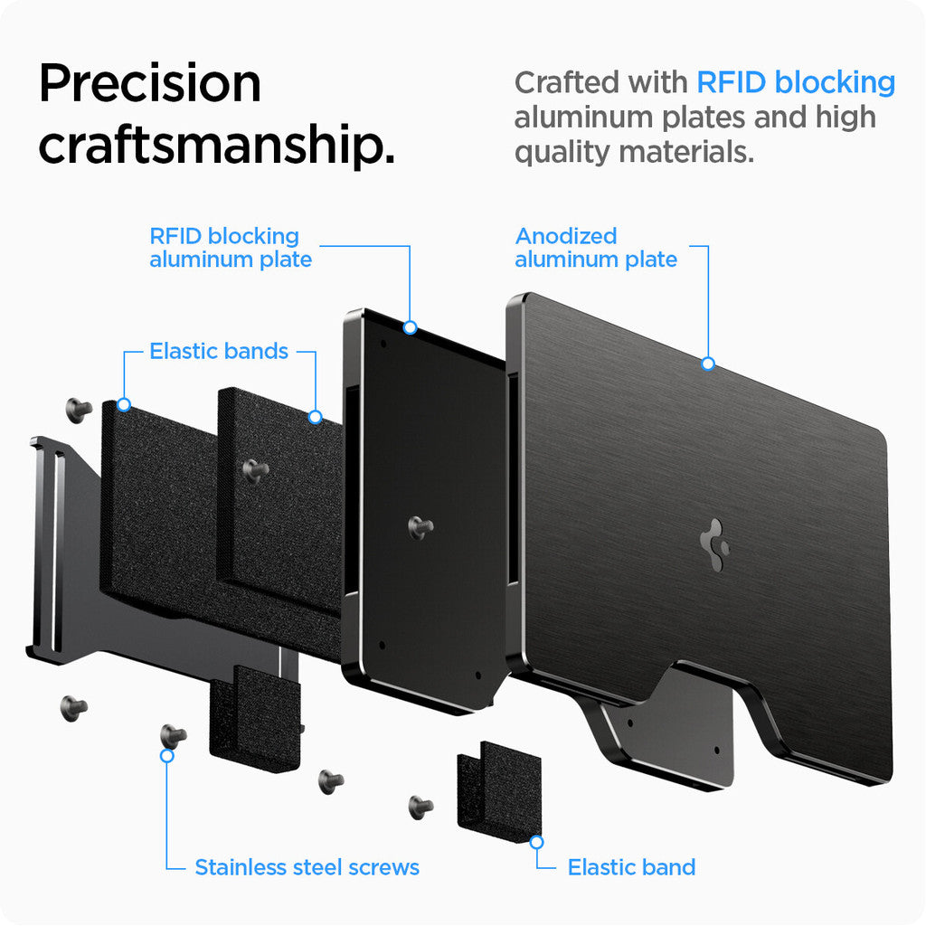 SPIGEN Card Holder [Wallet S] Built with Aluminum 12 Cards / Aluminum Card Holder / Money Holder / Cash Holder