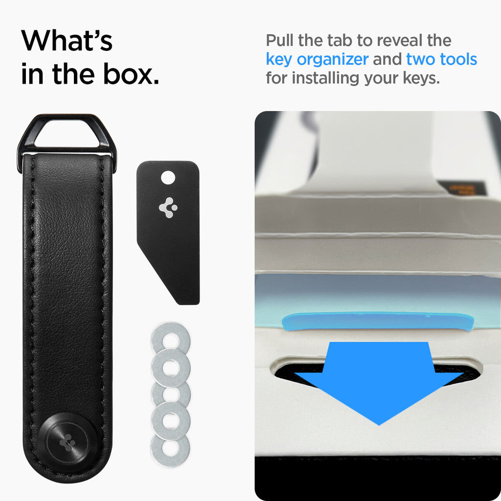 SPIGEN Key Holder [Valentinus] Premiun Vegan Leather / Key Holder / Key Organizer