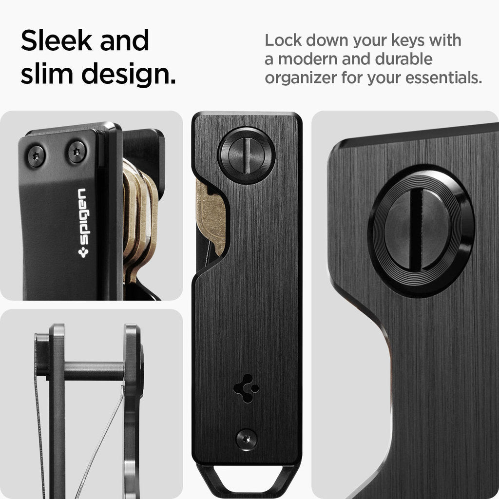 SPIGEN Key Holder [Metal Fit Organizer] Keeping your Keys at All-In-One Place with Silent Hold