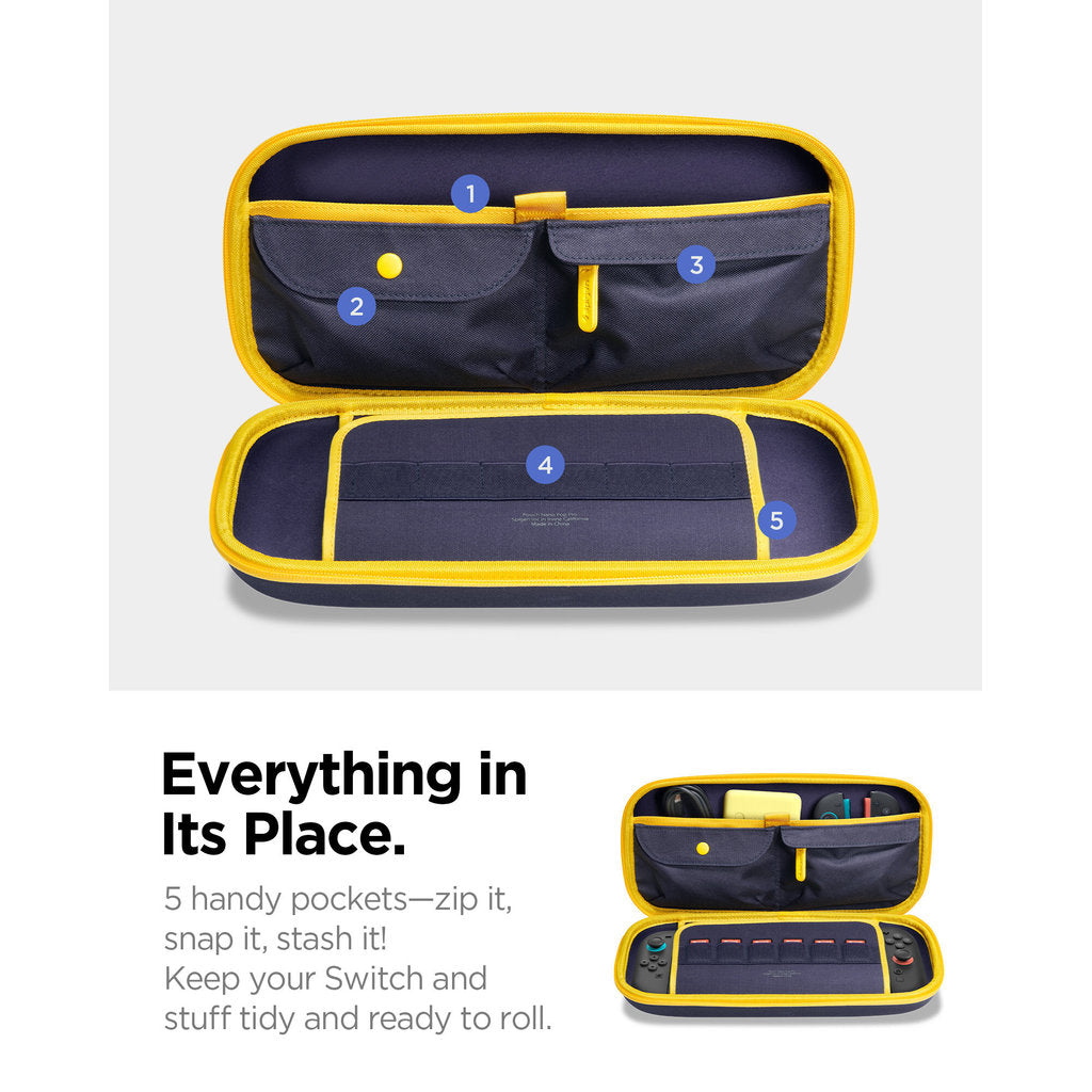 SPIGEN Nano Pop Pro Pouch Case Nintendo Switch 2 Protective Gaming Pouch with Vibrant Contrast Design Cross-Body Strap