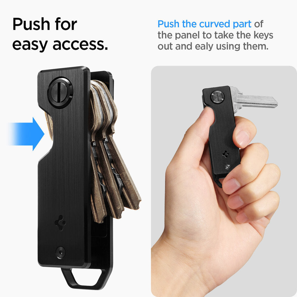 SPIGEN Key Holder [Metal Fit Organizer] Keeping your Keys at All-In-One Place with Silent Hold