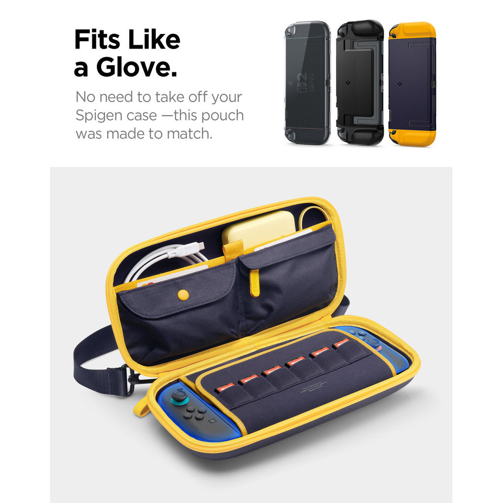 SPIGEN Nano Pop Pro Pouch Case Nintendo Switch 2 Protective Gaming Pouch with Vibrant Contrast Design Cross-Body Strap
