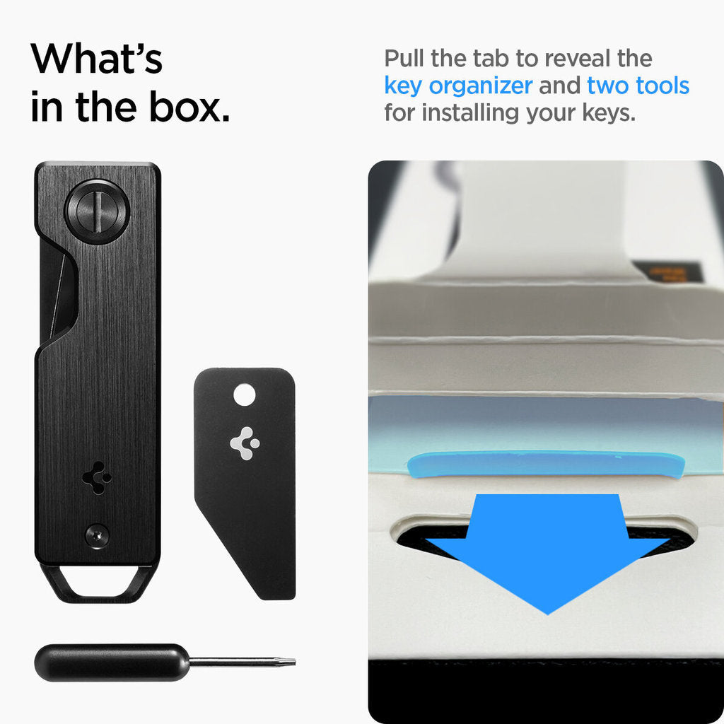 SPIGEN Key Holder [Metal Fit Organizer] Keeping your Keys at All-In-One Place with Silent Hold